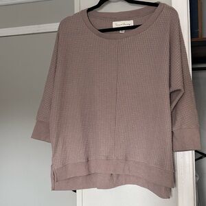Taupe Waffle Knit Sweater size women’s large